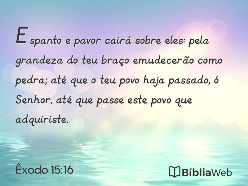 Êxodo 15:16 em imagem para compartilhar