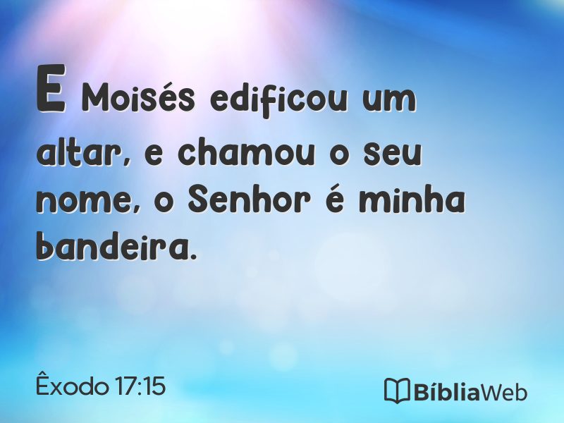 Êxodo 17:15 em imagem para compartilhar