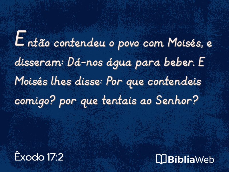 Êxodo 17:2 em imagem para compartilhar