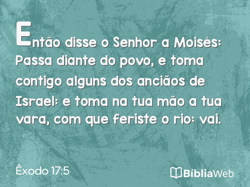 Êxodo 17:5 em imagem para compartilhar