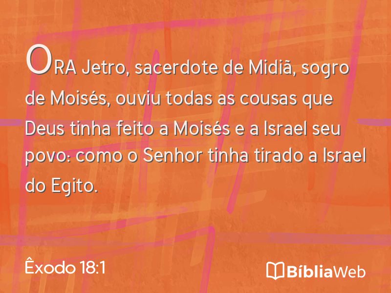 Êxodo 18:1 em imagem para compartilhar