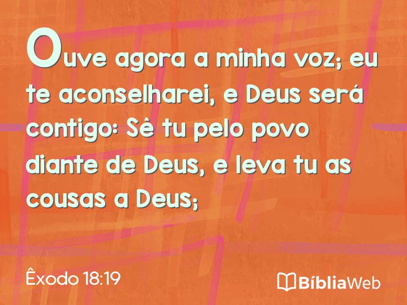 Êxodo 18:19 em imagem para compartilhar