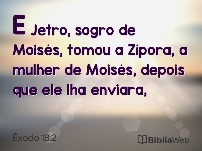 Êxodo 18:2 em imagem para compartilhar