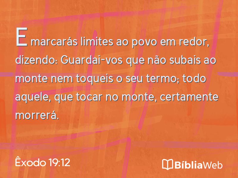 Êxodo 19:12 em imagem para compartilhar