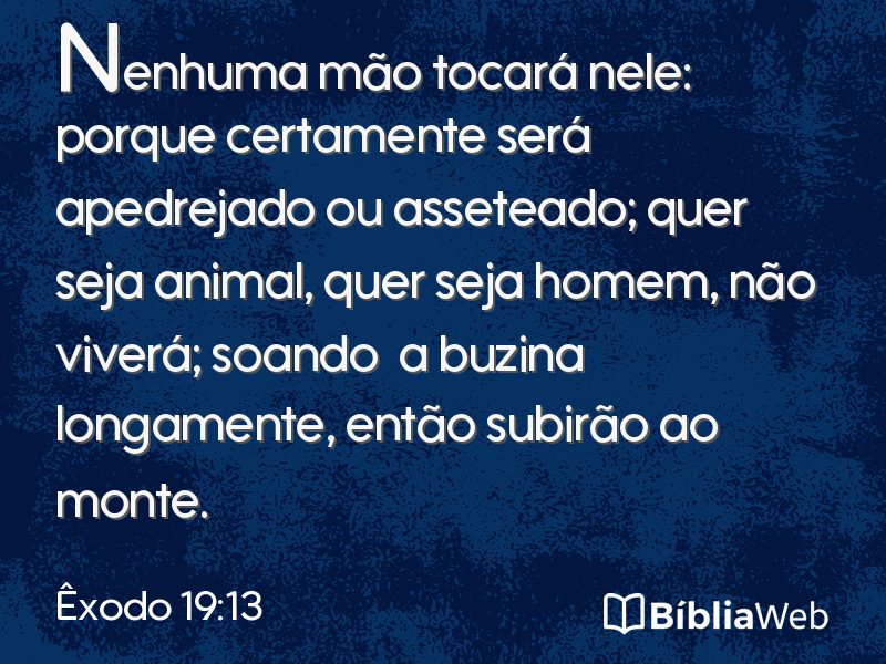 Êxodo 19:13 em imagem para compartilhar