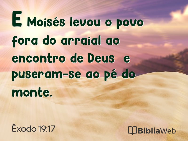 Êxodo 19:17 em imagem para compartilhar