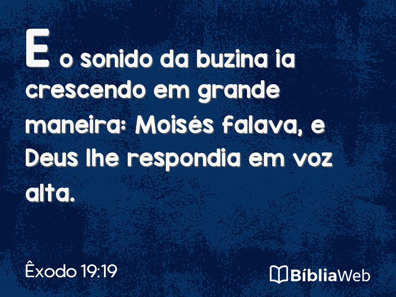 Êxodo 19:19 em imagem para compartilhar