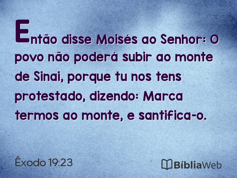 Êxodo 19:23 em imagem para compartilhar