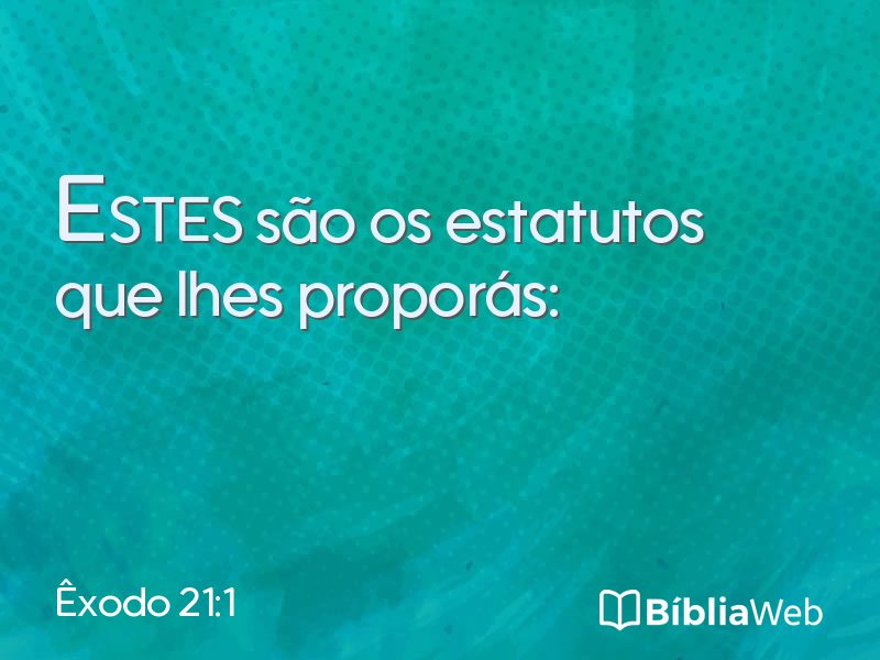Êxodo 21:1 em imagem para compartilhar