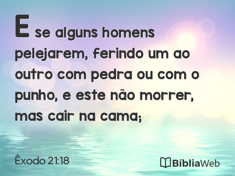 Êxodo 21:18 em imagem para compartilhar