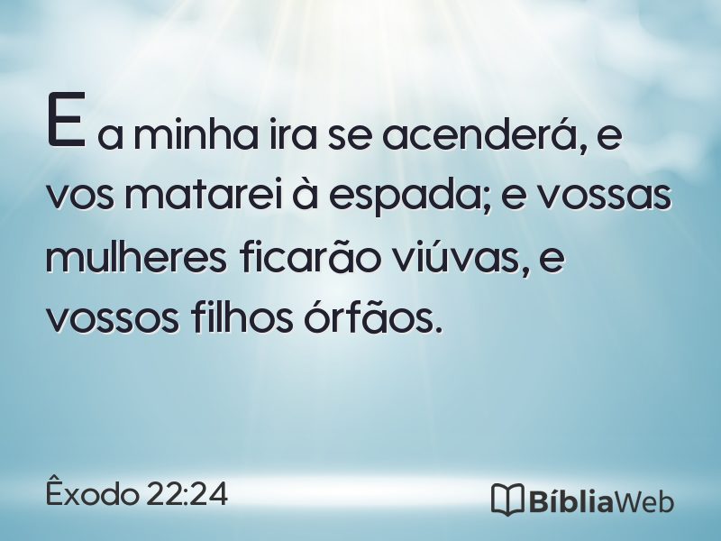 Êxodo 22:24 em imagem para compartilhar