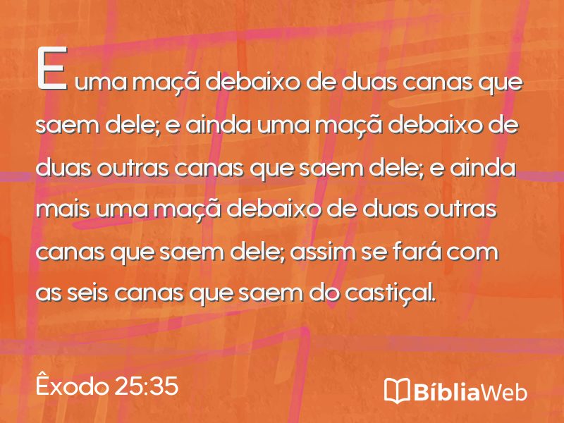 Êxodo 25:35 em imagem para compartilhar