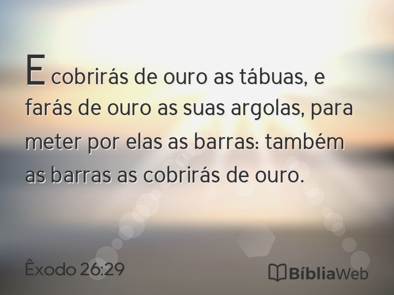 Êxodo 26:29 em imagem para compartilhar
