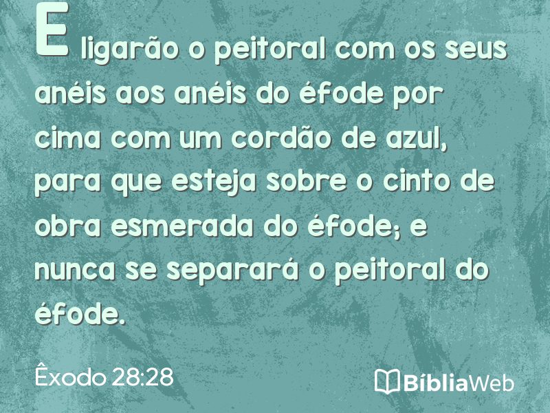 Êxodo 28:28 em imagem para compartilhar