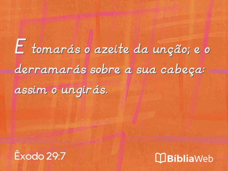 Êxodo 29:7 em imagem para compartilhar