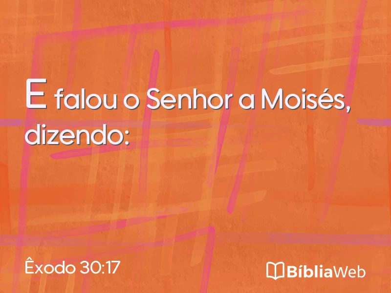 Êxodo 30:17 em imagem para compartilhar