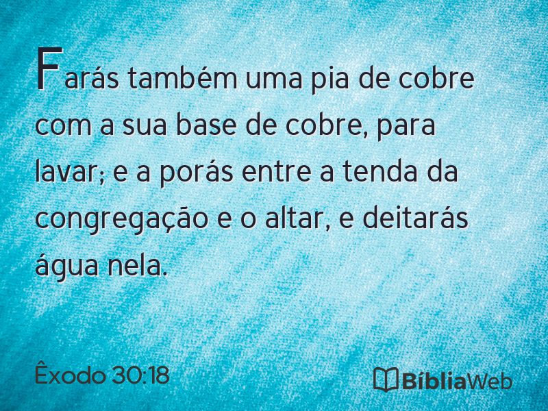 Êxodo 30:18 em imagem para compartilhar