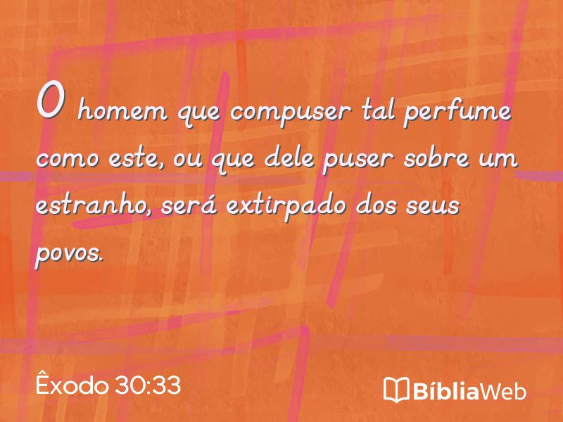 Êxodo 30:33 em imagem para compartilhar