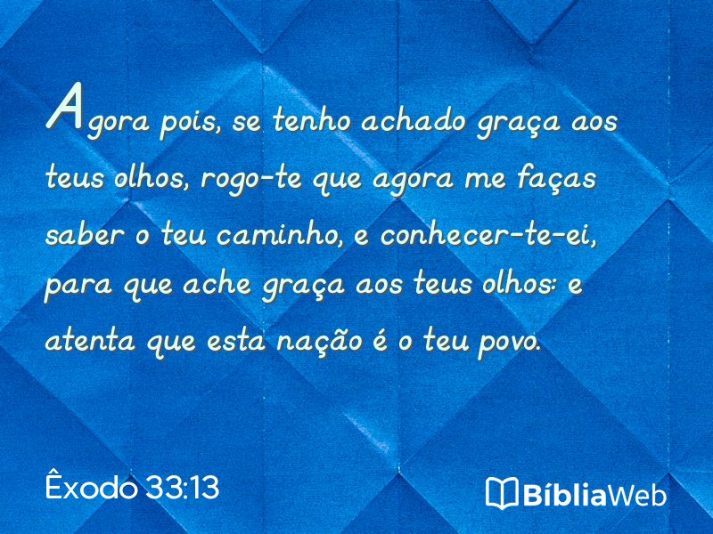 Êxodo 33:13 em imagem para compartilhar
