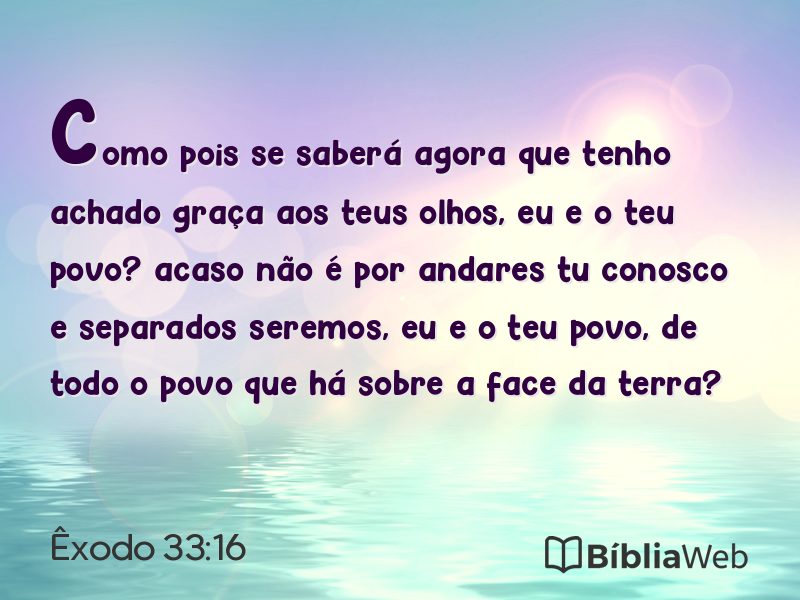 Êxodo 33:16 em imagem para compartilhar