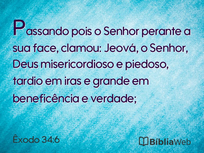 Êxodo 34:6 em imagem para compartilhar
