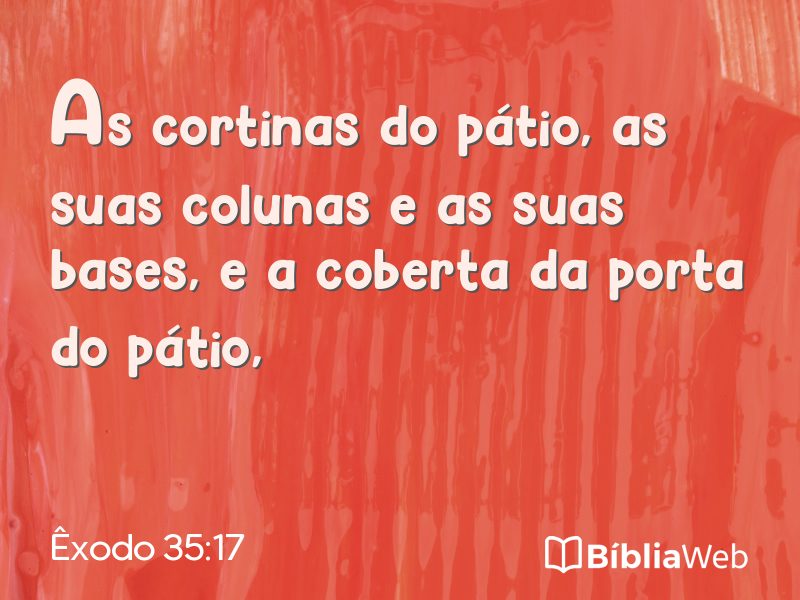 Êxodo 35:17 em imagem para compartilhar