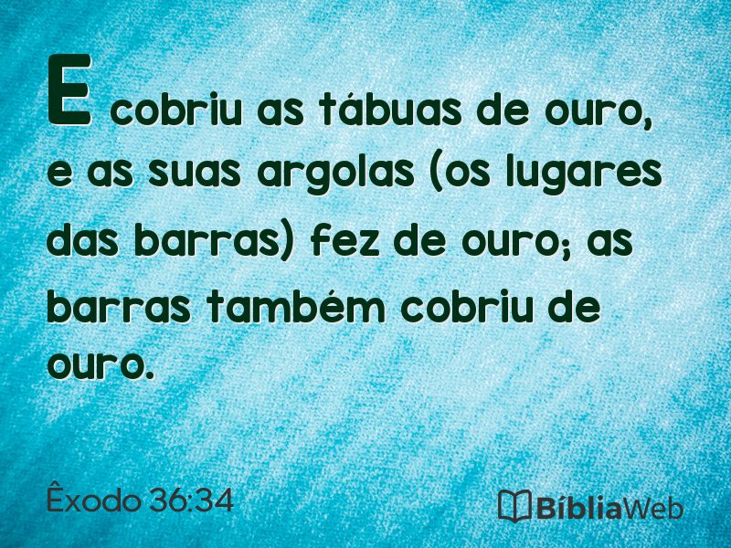 Êxodo 36:34 em imagem para compartilhar