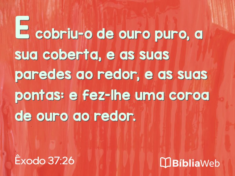 Êxodo 37:26 em imagem para compartilhar