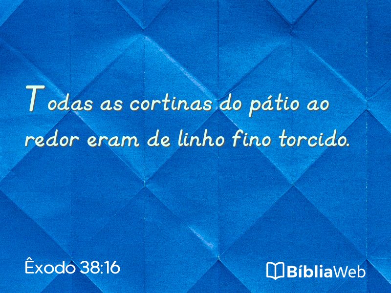 Êxodo 38:16 em imagem para compartilhar