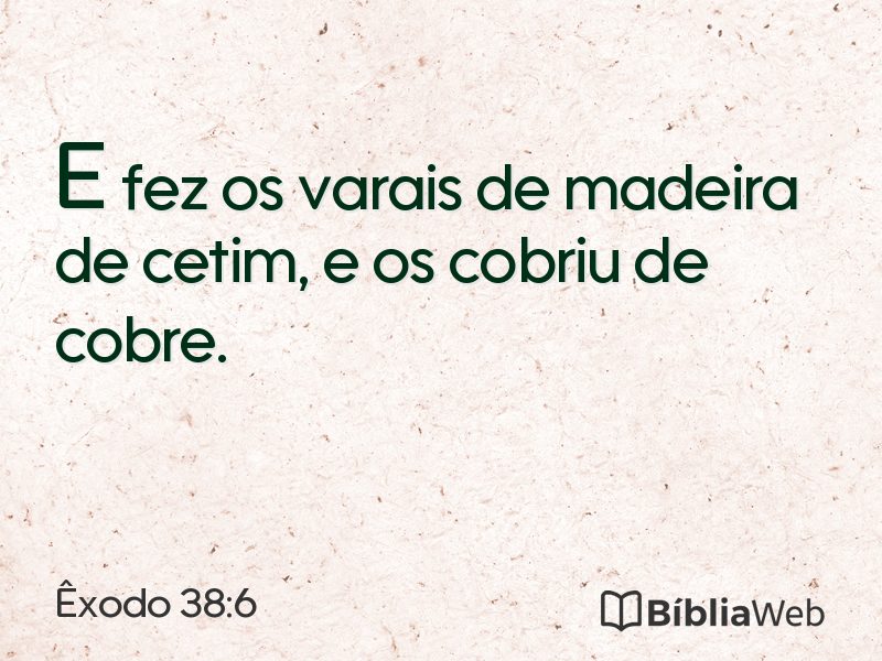 Êxodo 38:6 em imagem para compartilhar