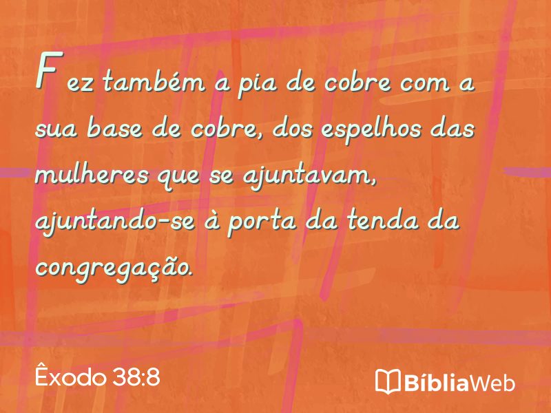 Êxodo 38:8 em imagem para compartilhar