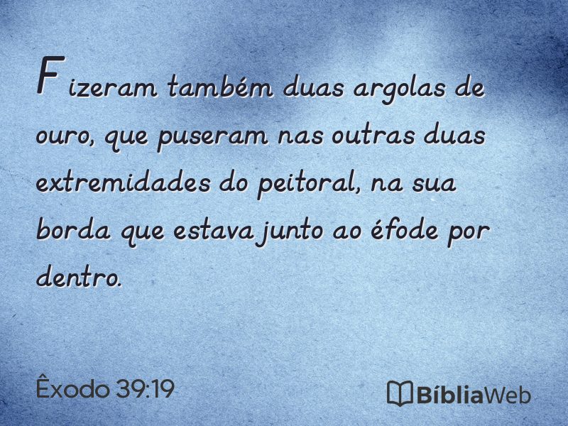 Êxodo 39:19 em imagem para compartilhar