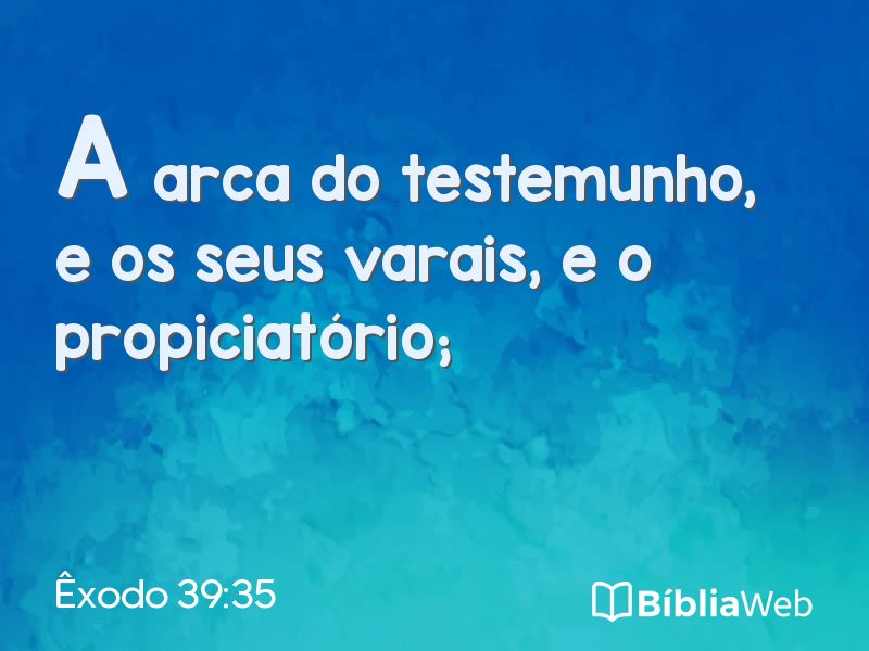 Êxodo 39:35 em imagem para compartilhar