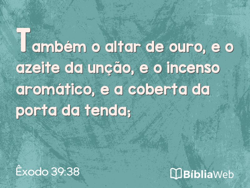 Êxodo 39:38 em imagem para compartilhar