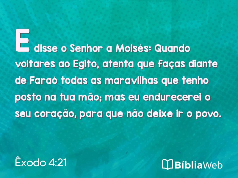 Êxodo 4:21 em imagem para compartilhar