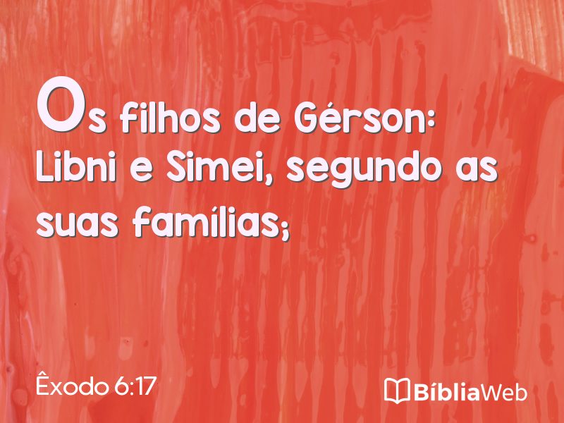 Êxodo 6:17 em imagem para compartilhar
