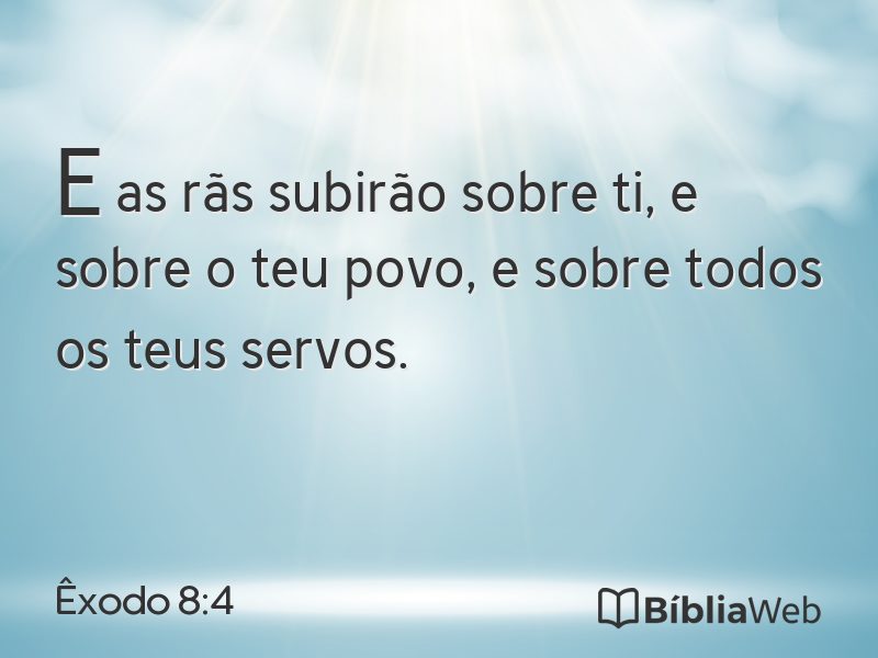 Êxodo 8:4 em imagem para compartilhar