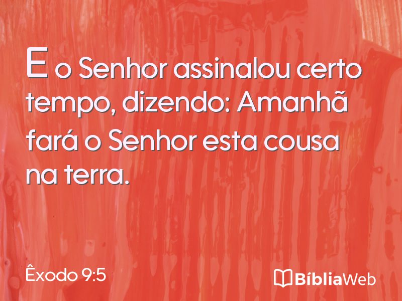 Êxodo 9:5 em imagem para compartilhar