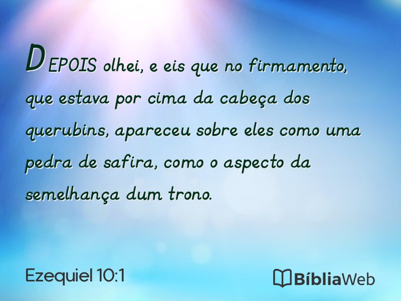 Ezequiel 10:1 em imagem para compartilhar