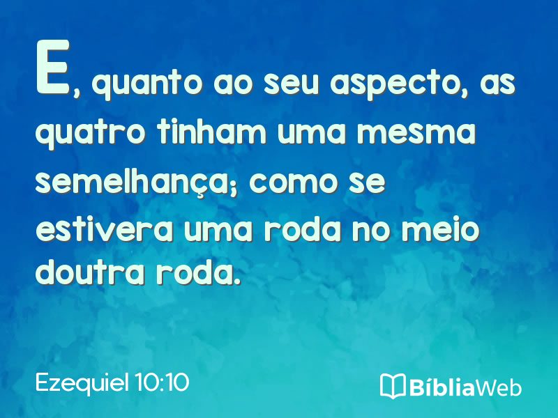 Ezequiel 10:10 em imagem para compartilhar