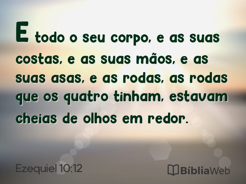 Ezequiel 10:12 em imagem para compartilhar