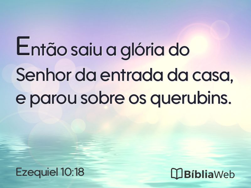 Ezequiel 10:18 em imagem para compartilhar