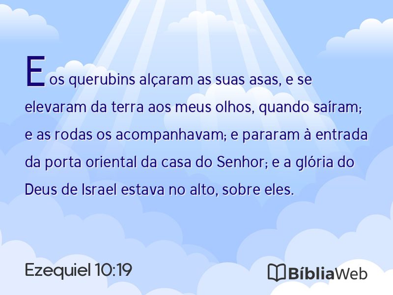Ezequiel 10:19 em imagem para compartilhar