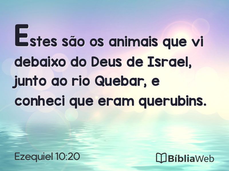 Ezequiel 10:20 em imagem para compartilhar