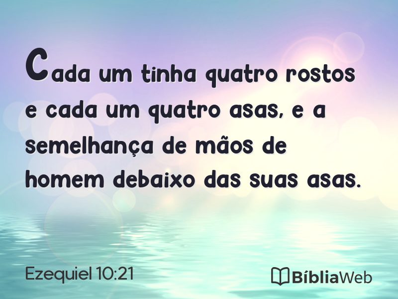 Ezequiel 10:21 em imagem para compartilhar
