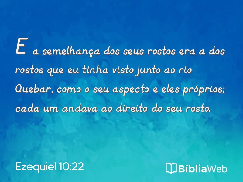 Ezequiel 10:22 em imagem para compartilhar