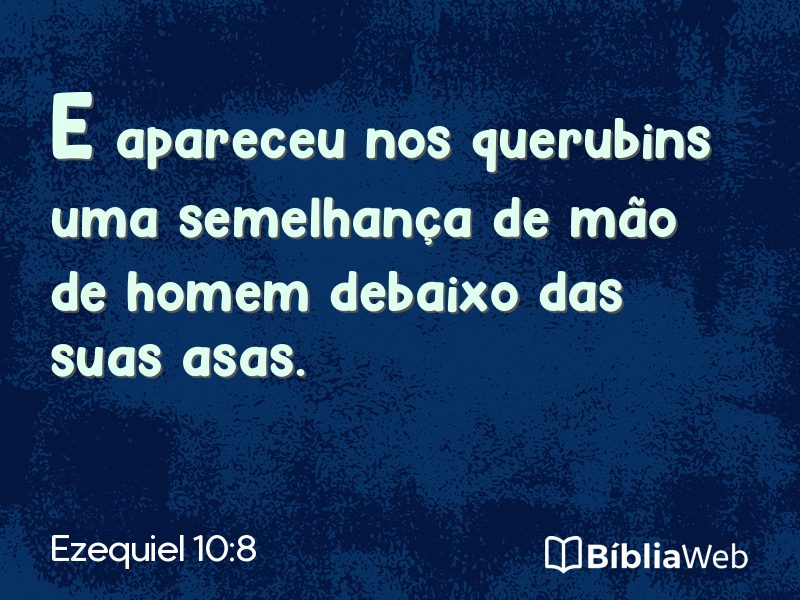 Ezequiel 10:8 em imagem para compartilhar