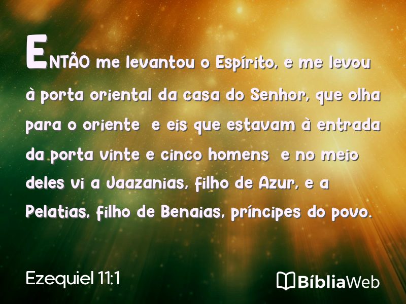 Ezequiel 11:1 em imagem para compartilhar