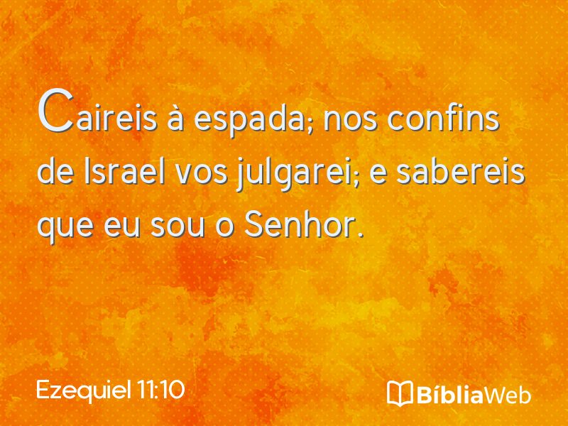 Ezequiel 11:10 em imagem para compartilhar
