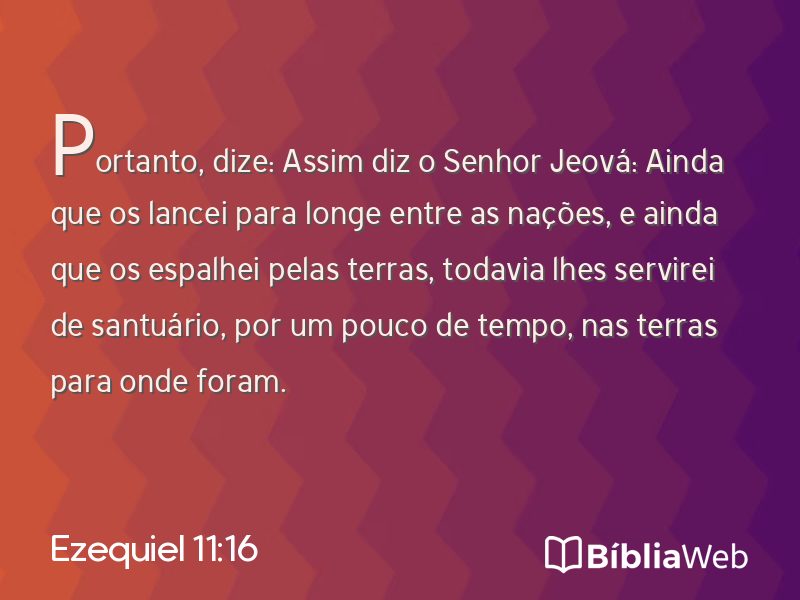Ezequiel 11:16 em imagem para compartilhar